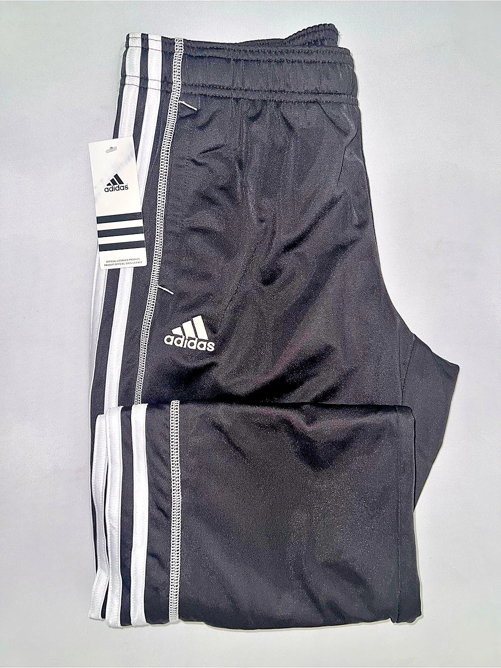 adidas Men's Striped Athletic Shorts Black & White Size Medium NWT